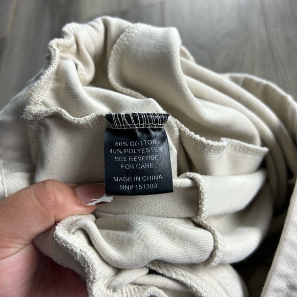 Maison Article Particle Tech Fleece Beige Joggers/Sweatpants - Picture 5 of 6